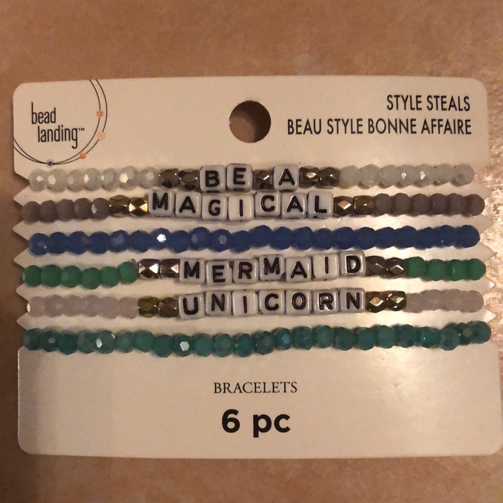 COPY - Be a magical mermaid unicorn stretchy bracelets